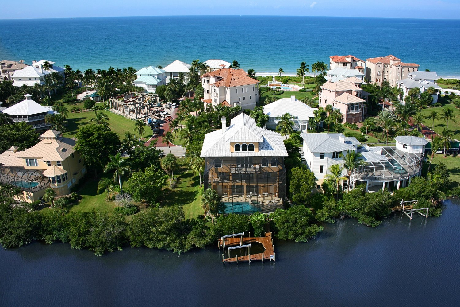 bonita springs on the water aerial view