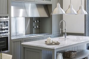 granite countertop porcelain counter quartz countertop white kitchen with stainless appliances